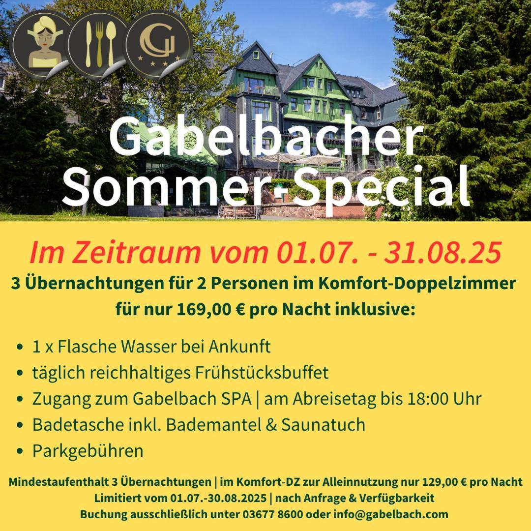 Berg & Spa Hotel Gabelbach Ilmenau Buitenkant foto